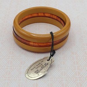 Marblette Brand Bakelite Bangle Bracelet Set